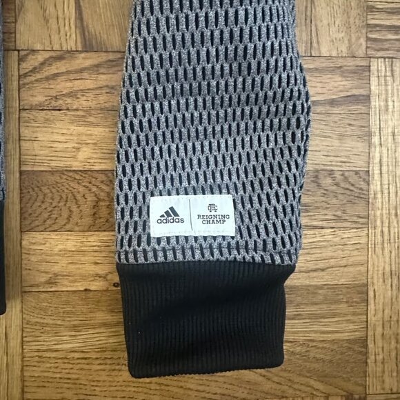 Adidas‎ x Reigning Champ Men's M Black Gray Spacer ZNE Mesh Bomber Jacket Hoodie - Picture 2 of 4